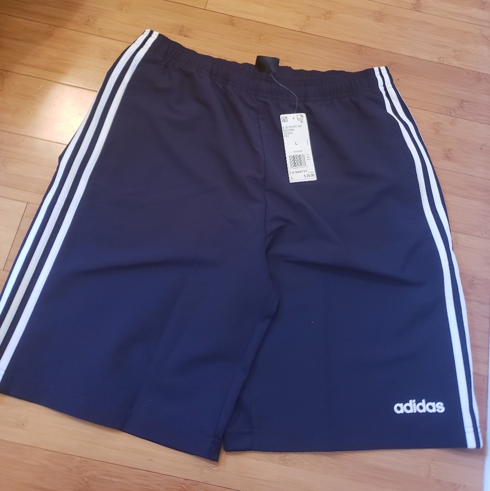 NWT Adidas Navy & White Shorts